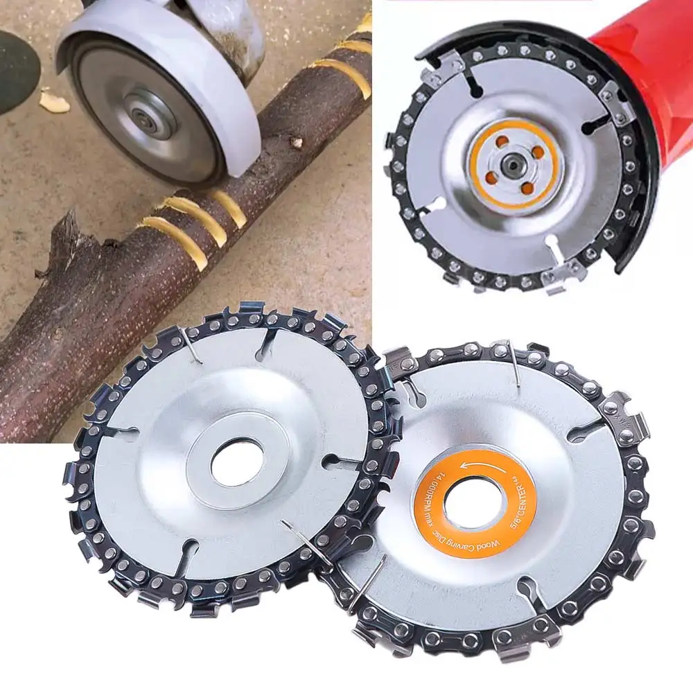 

4 Inch 7/22 Tooth Chain Saw Disc Metal High-precision Angle Grinding Disc Electric Universal Slotting Saw Blade
