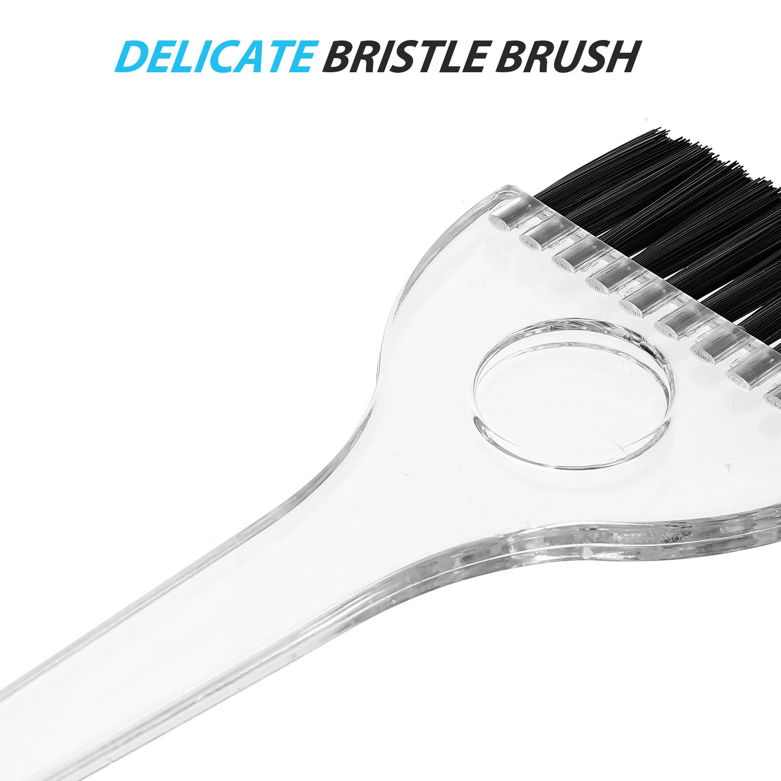 

2Pcs Hair Dye Comb Brush with Flexible Bristles Smooth Coloring Application Comfort Grip Handle Hair Coloring Tool for Stylists