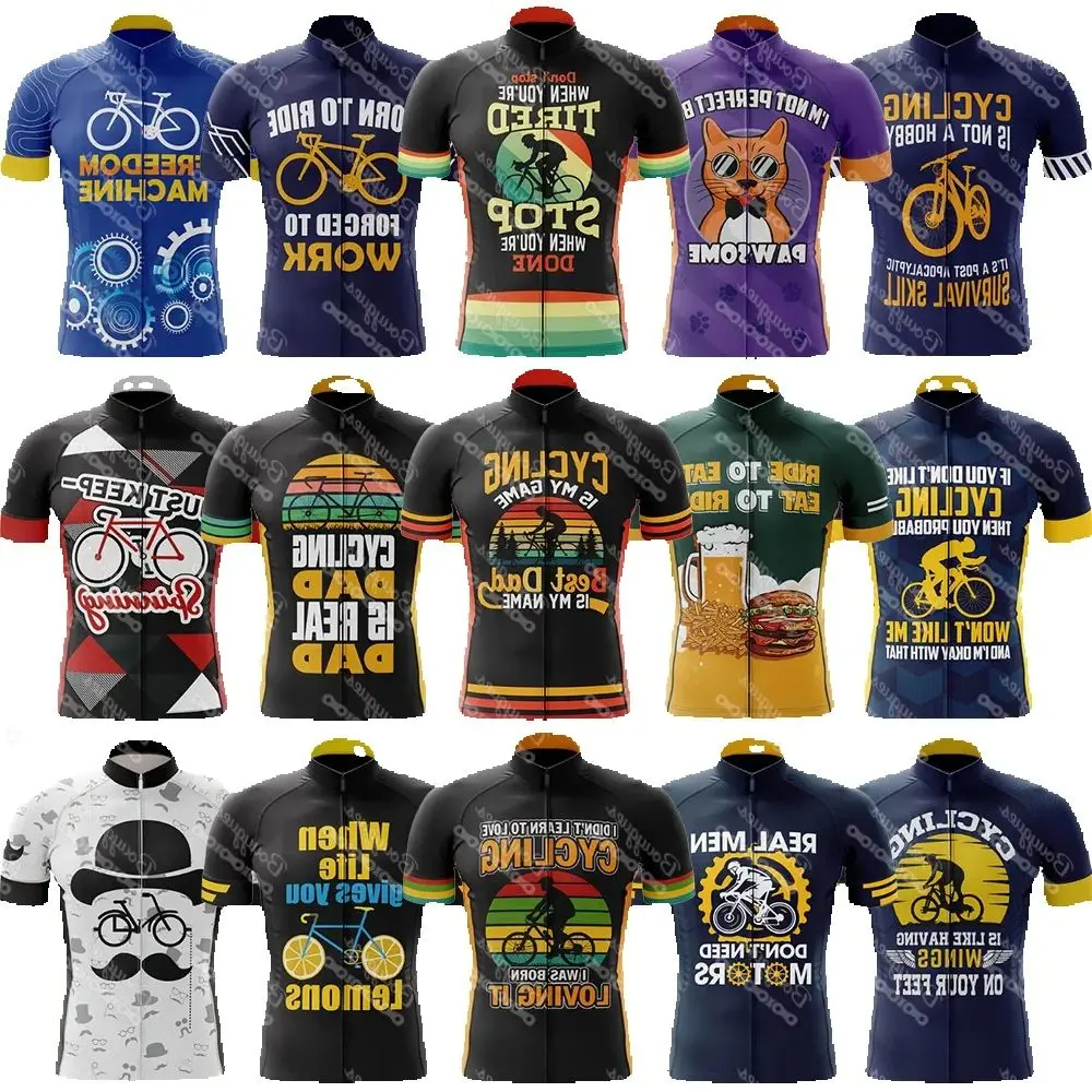 

17 New Styles V1 Summer Cycling Jersey For Men Short Sleeve Reflective MTB Maillot Downhill Pro Team Mountain Bicycle Clothing