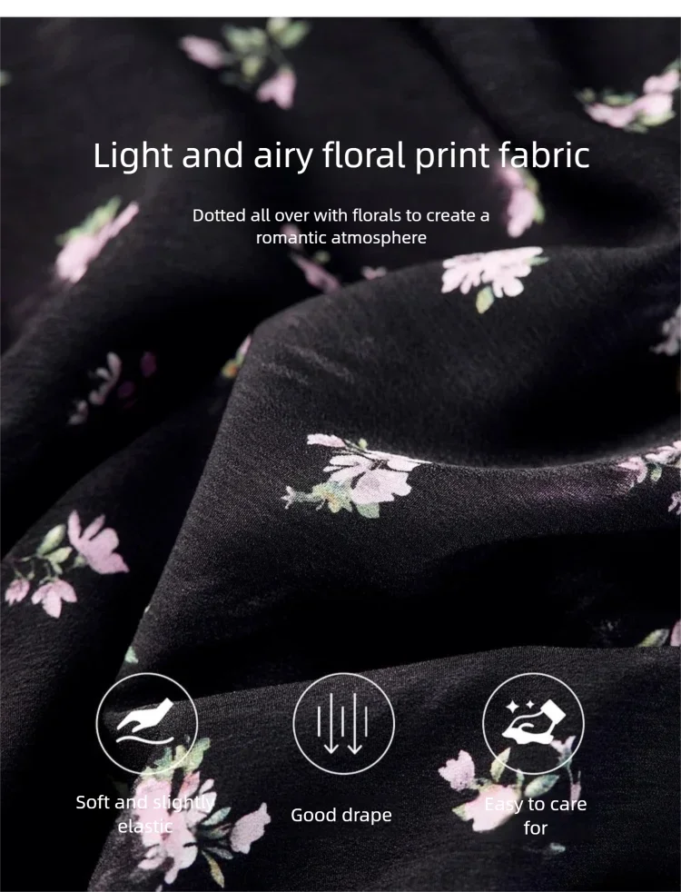 SENTUBILA Damen Sommerkleid mit Blumenmuster 2026 Elegantes bedrucktes, ärmelloses, tailliertes langes Kleid mit Schnürung, zwei Tragevarianten 152LO3118 – Detail 14