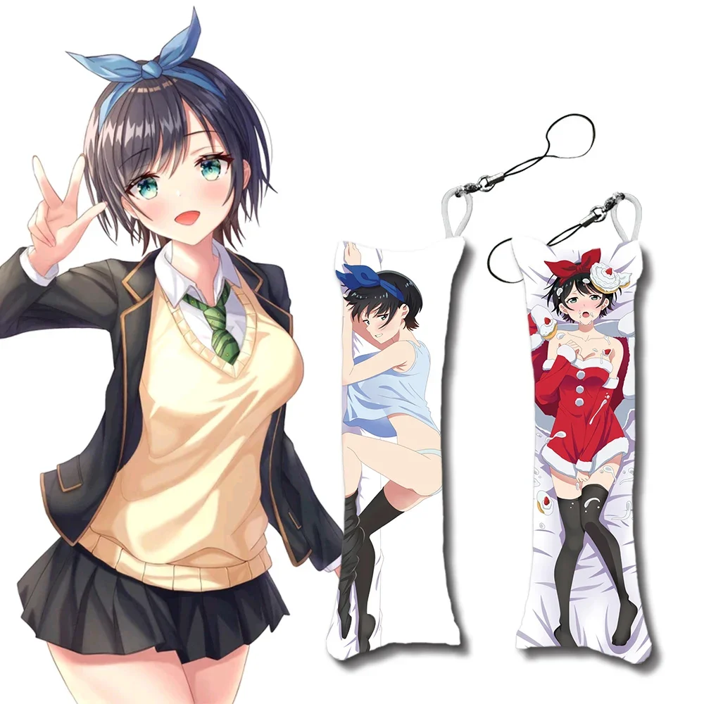 Jogo De Desenhos Animados Mini Travesseiro Pingente Chaveiro, Travesseiro De Corpo Pequeno, Sarashina Ruka, Dakimakura, 7 Dias