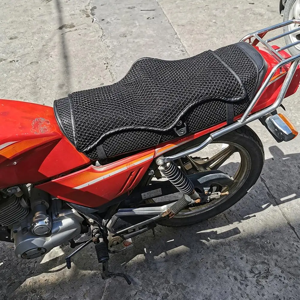Summer Motorbike Seat Protection Saddle Cover 3D Mesh Motorcycle Seat Pad Air Pad Heat Insulation Cushion Cover Motorbike Parts