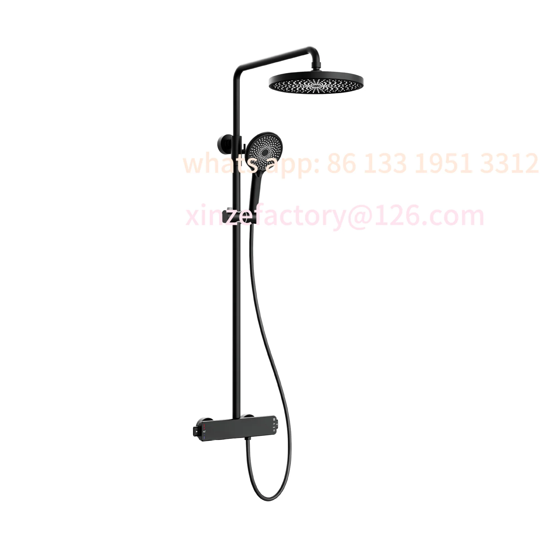 

Customizable Gold Thermostatic All Copper Minimalist Shower Shower Set Shower Household