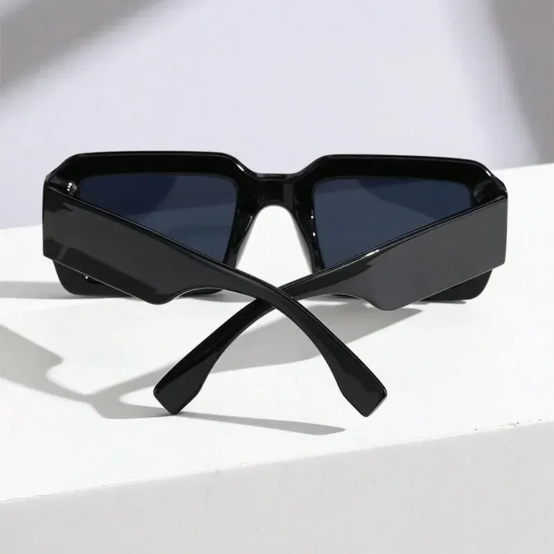 1PC Plastic Frame Rectangular Fashion Decorative Glasses Street Photography Daily Travel image 4