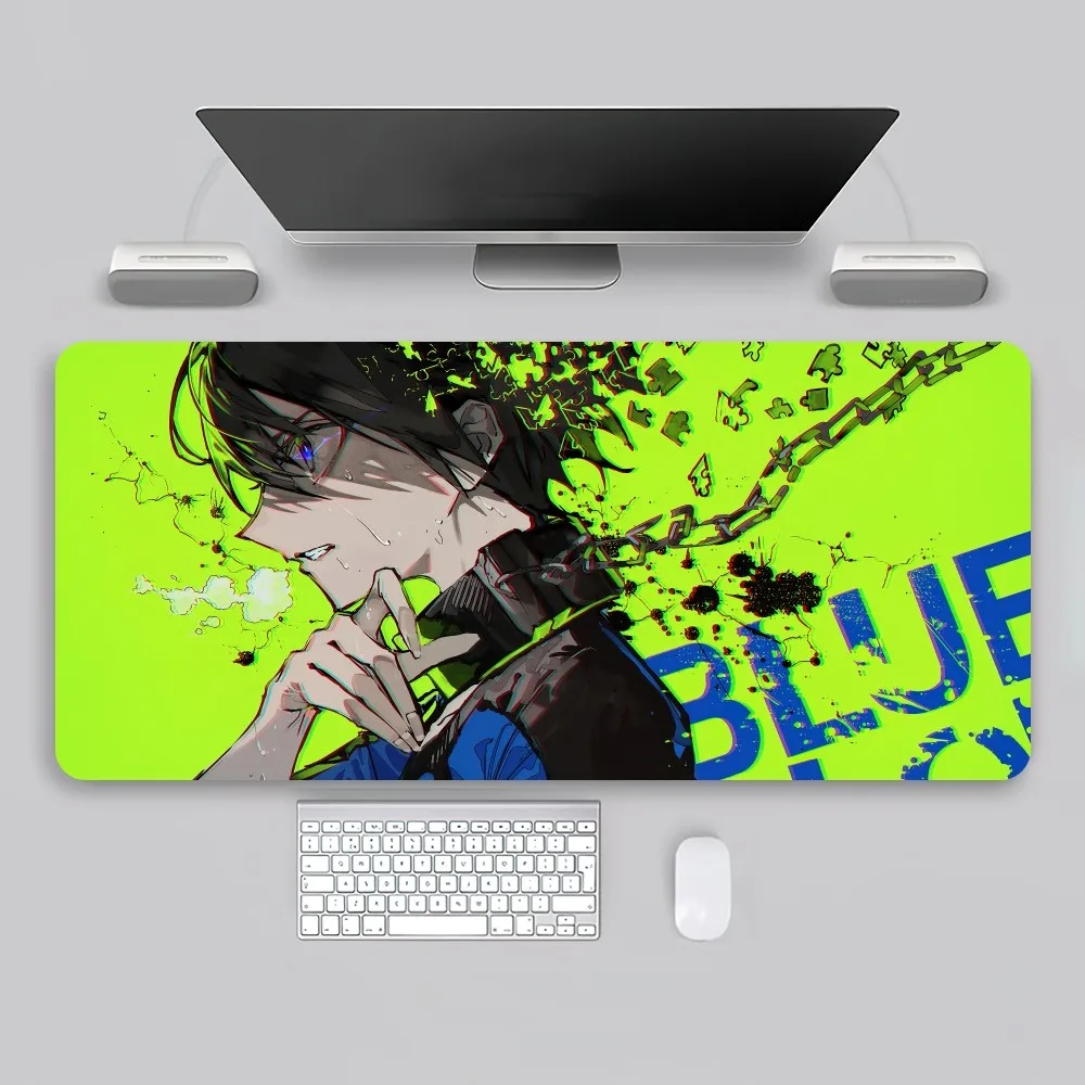 Anime Blue Lock Cool Isagi Bachira Hyoma Chigiri Mouse Pad Game Office Large PC Keyboard Rubber Big Desk Computer Laptop Table