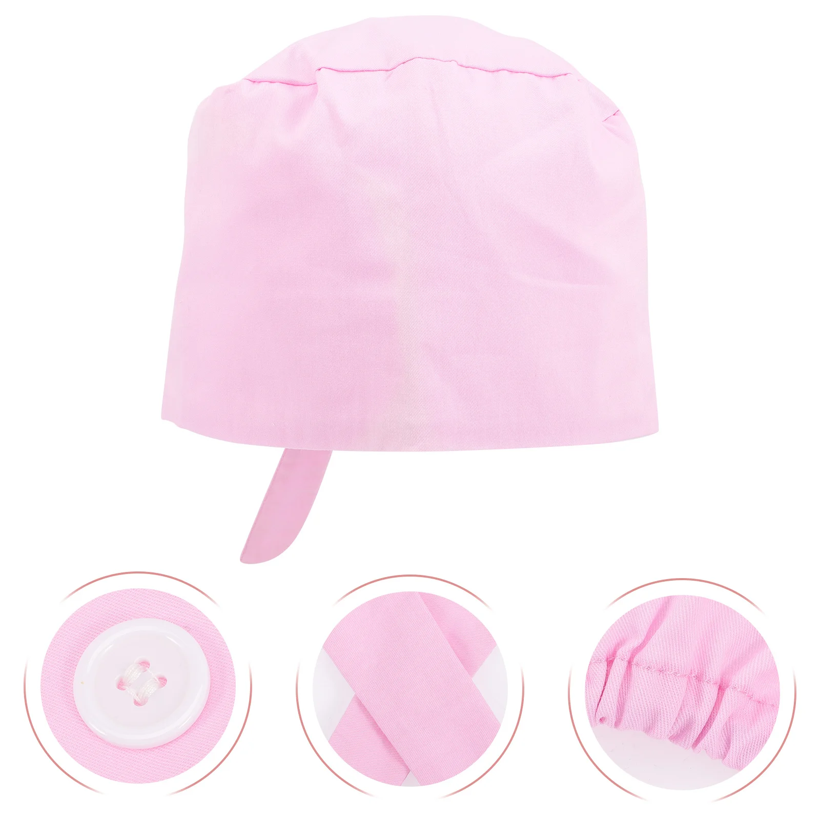 

Scrub Cap For Men Women Adjustable Tie Back Hat Breathable Cotton Work Hat Hair Cover Sweatband