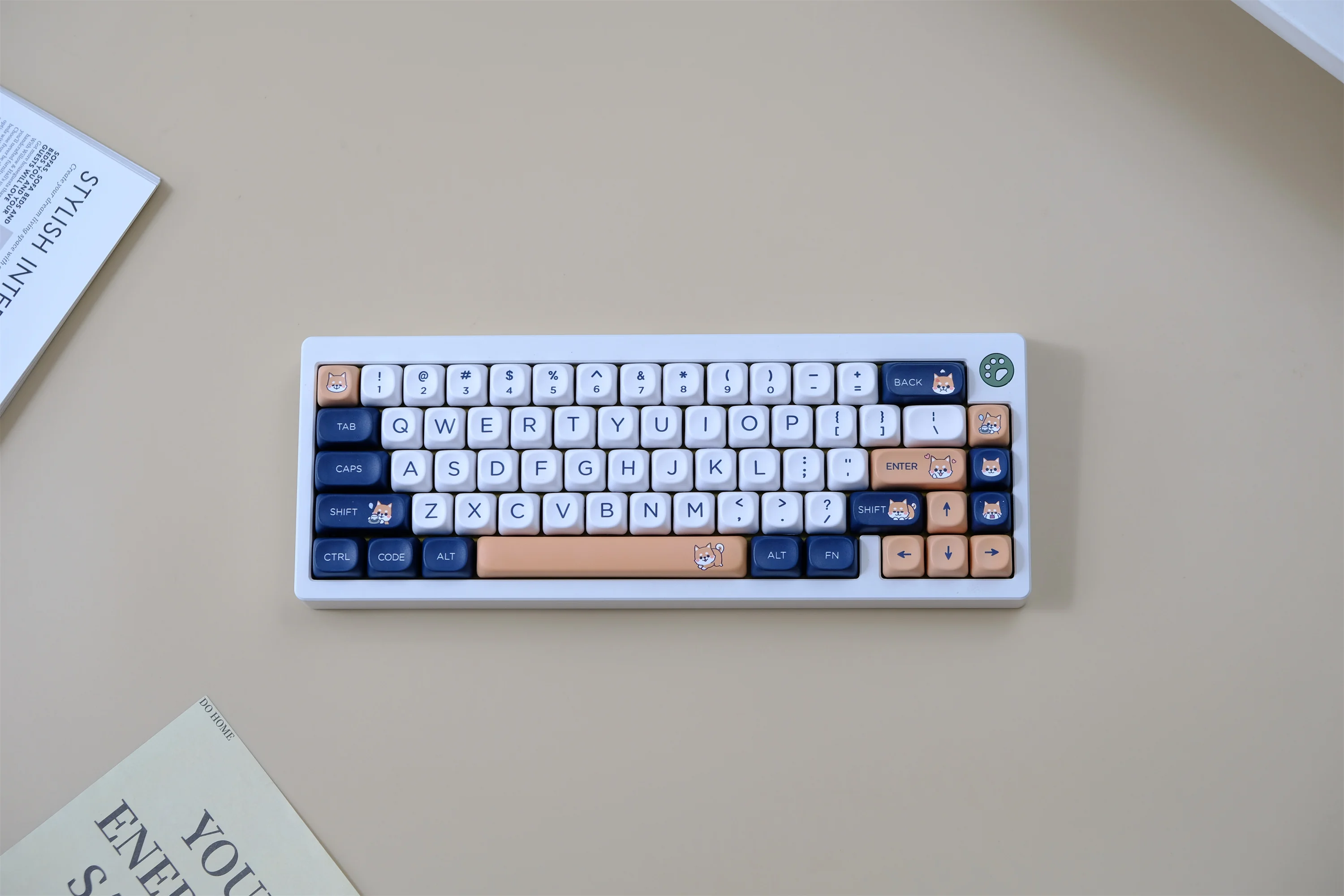 

Dog 132 Keys Keycaps Set PBT Material MOA Profile DYE-SUB Keycap Wooting Personalized For CHERRY MX Switch Mechanical Keyboard