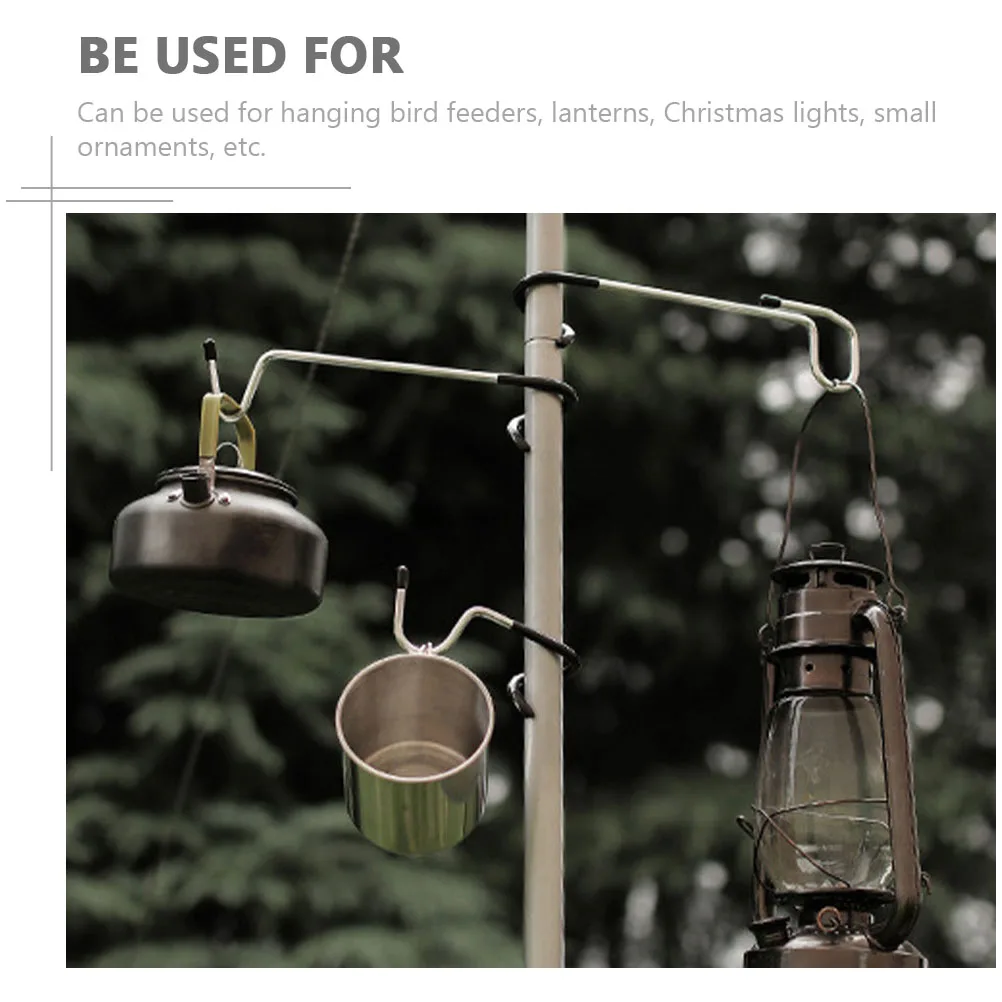 

2pcs Anti-Skid Durable Portable Multifunctional Lantern Hangers Camping Accessories Outdoor Hooks Strong Nonslip Design Wind