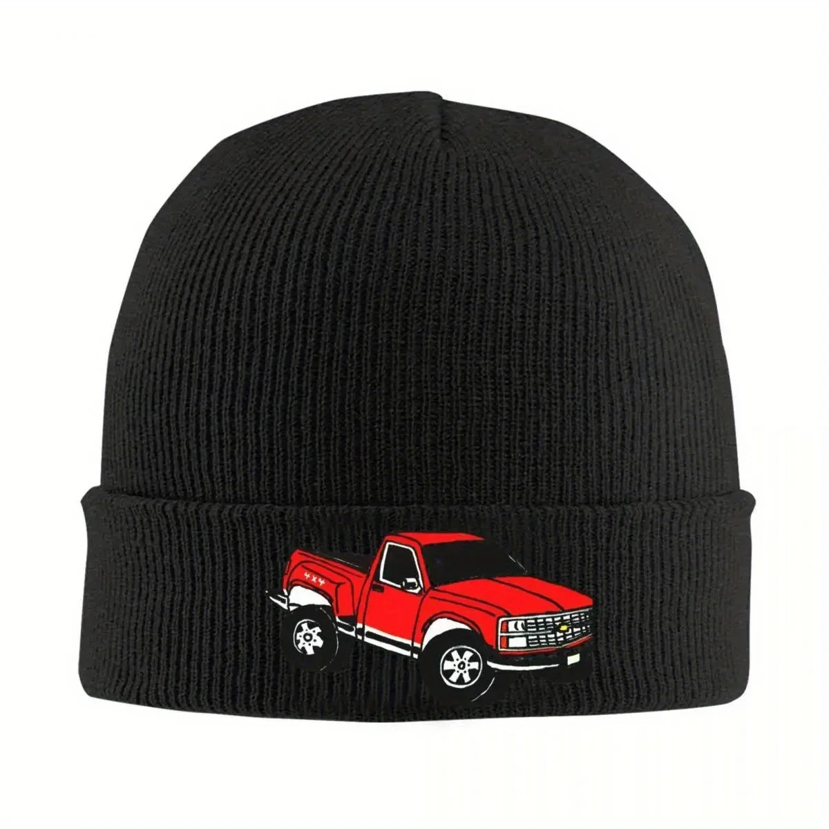 Chevy Stepside Warm Knitted Cap Hip Hop Bonnet Hat Autumn Winter Outdoor Beanies Hats For Men Women Adult