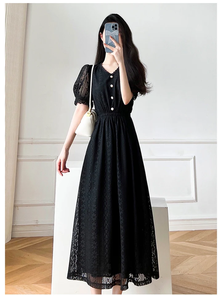 กระโปรงยาวทรงเอ Belle Svel Lace Dr รุ่น Sweet Sle Princ สำหรับผู้หญิง ดีไซน์เว้าช่วงเอว ยืดหยุ่น กระชับสัดส่วน สวยงามดุจเทพธิดา