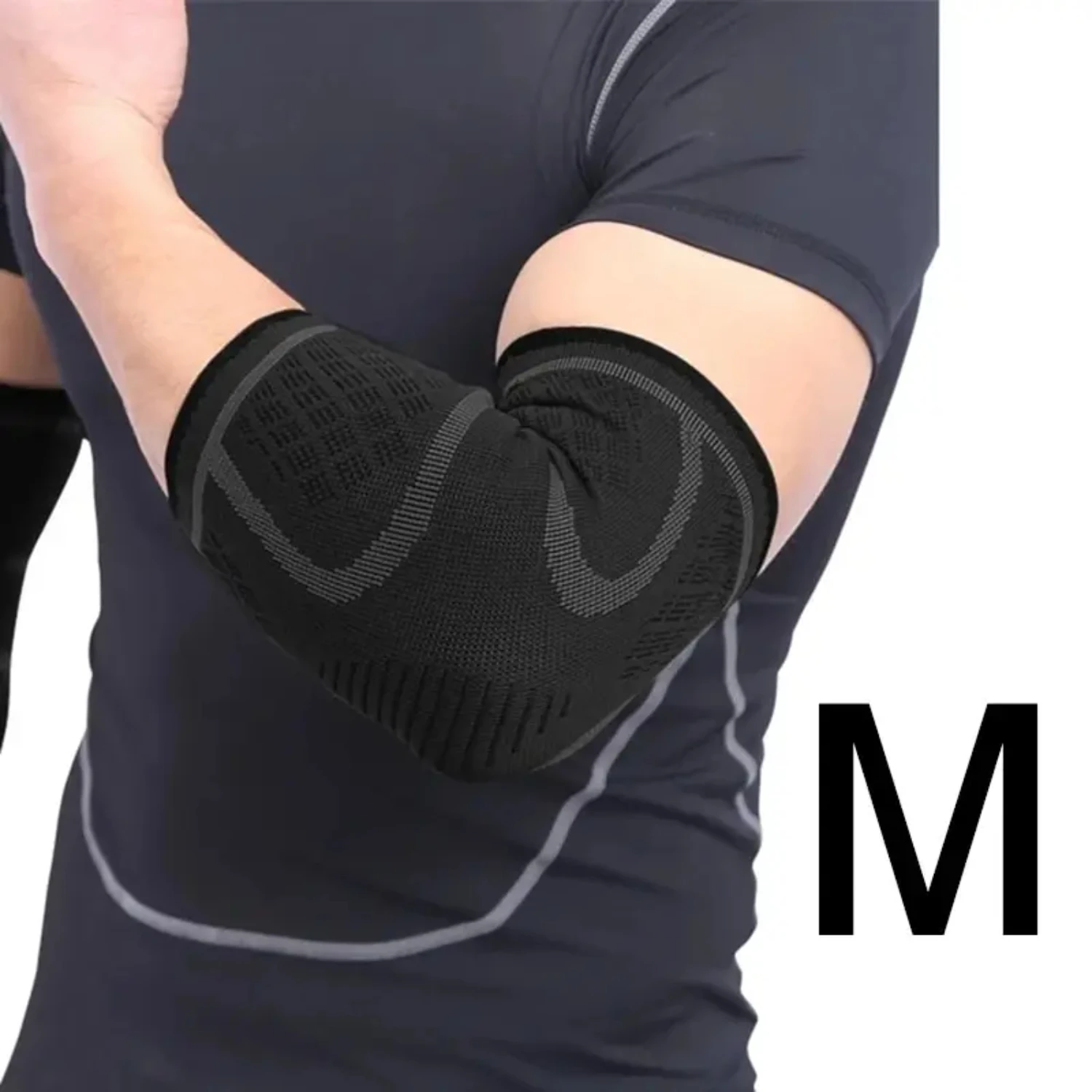 

1 Piece Elbow Support Elastic Gym Fitness Nylon Protective Pad Absorb Sweat Sports Safety Basketball Game Arm Sleeve Elbow Brace