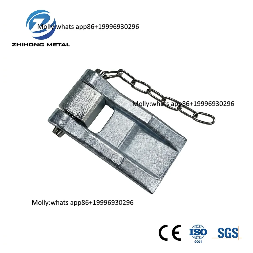 Marine Grade Galvanized Heavy Duty Open Top Container Hinge with Quick Release Anti-Lost Chain-Stainless Steel Pin Lashing Parts