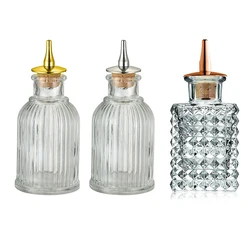 Bitters Bottle - Glass Vintage Bottle, Decorative Bottles with Dash Top, Dasher Bottles for Making Cocktail Great For Bartender