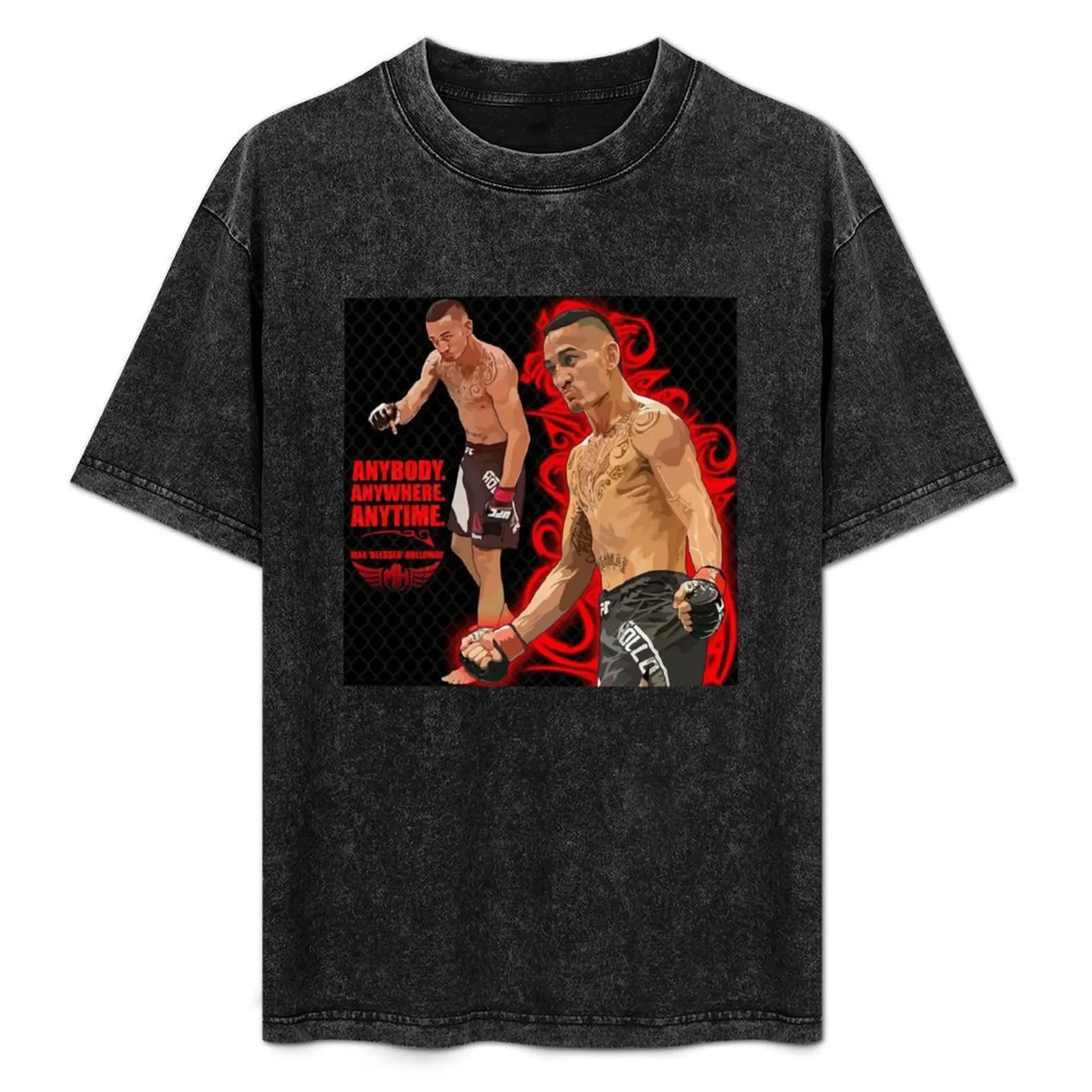 

Max Holloway Best Is Blessed Fighter Art T-Shirt Graphic Print Short Sleeve T-Shirt