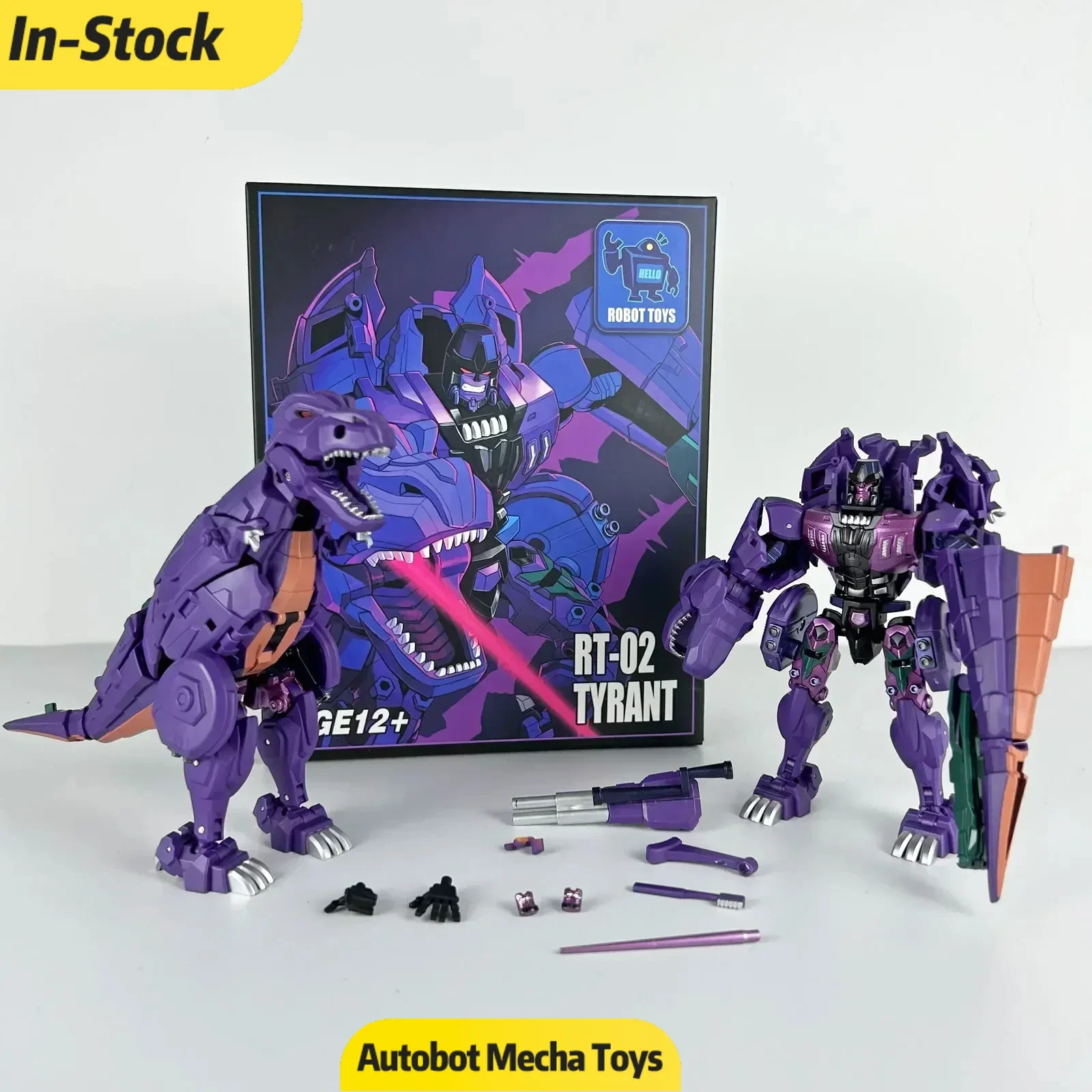 In StockTransformation Robot Toys BW RT-02 RT02 Tyrant OP Commander Beast Wars Small Scale Autobot Action Figure Gift Collection