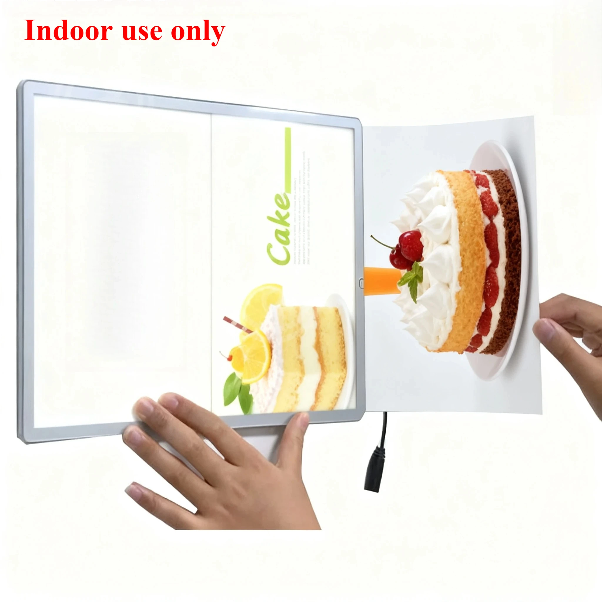 Custom Panel Led Advertising for Business Display Light Sign Slim A4 Lights Bar Poster Menu Board Metal Signs Acrylic Logo Neon
