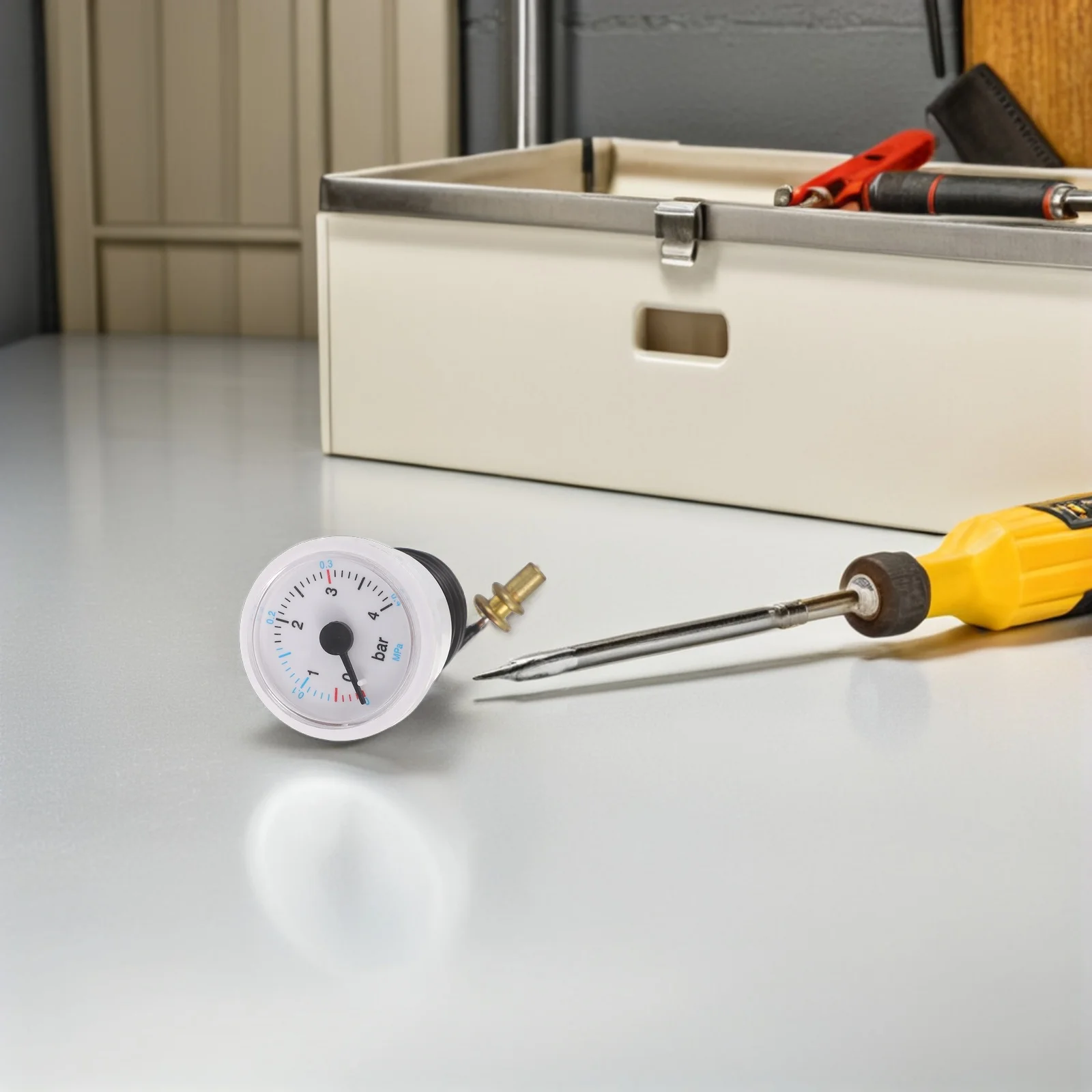 

Water Pressure Gauge For Wall Hung Boiler Hydraulic Pressure Meter With Heat-Resistant Material, Floor Heating System