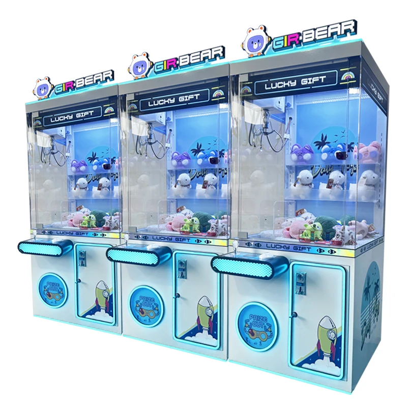 Custom Toy Vending Machines Arcade Claw Crane Slot Machine Cheap Ticket Operation Doll Claw Machine with Ticket Receiver