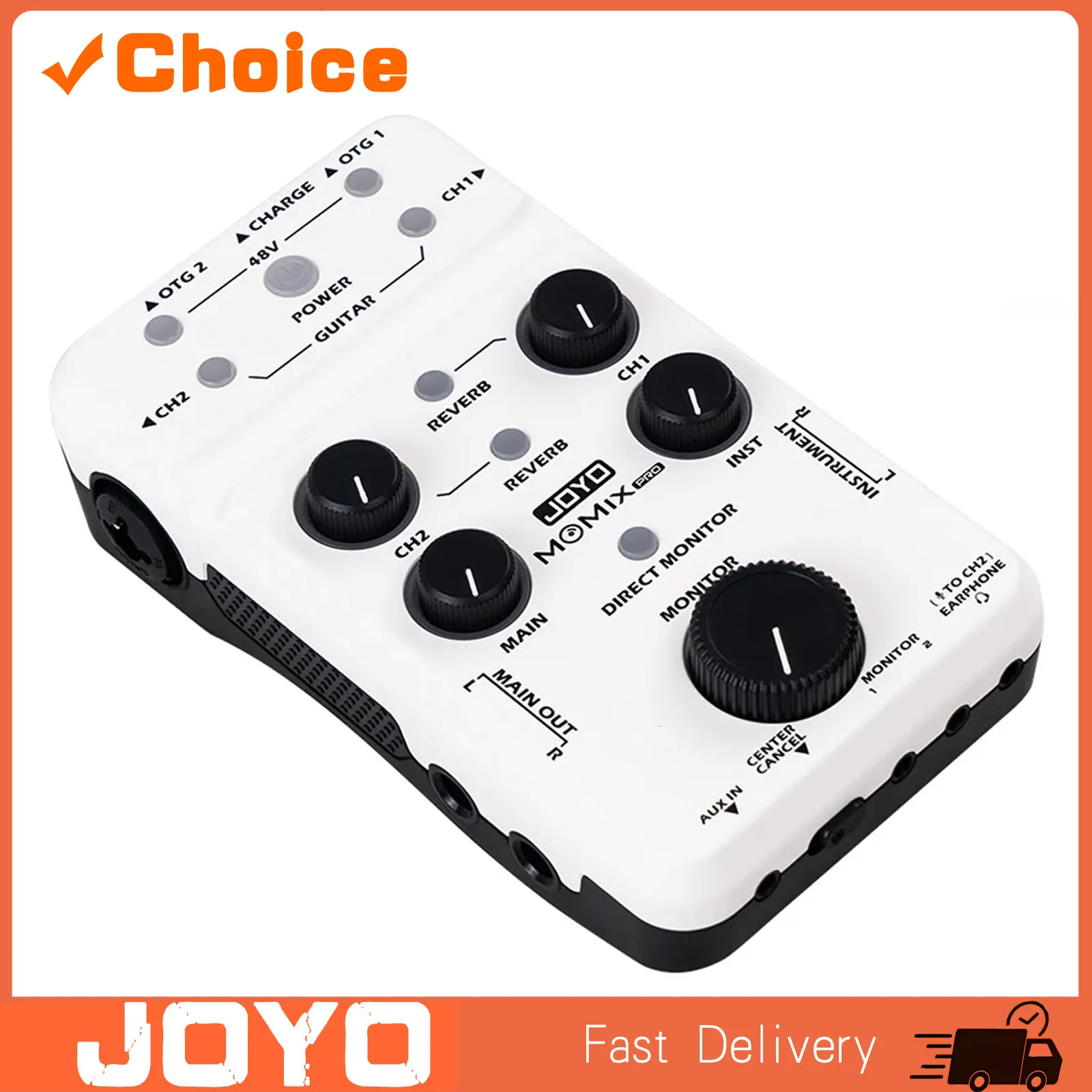 MOMIX PRO Audio Mixer Suitable for Microphone Guitar Keyboard Musical Instrument Sound Card for Recording & Live Streaming