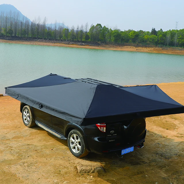 

L new camping product Outdoor Camping Car Awning Car Roof Side Shelter Awning Free Standing Foxwing 270 Awning