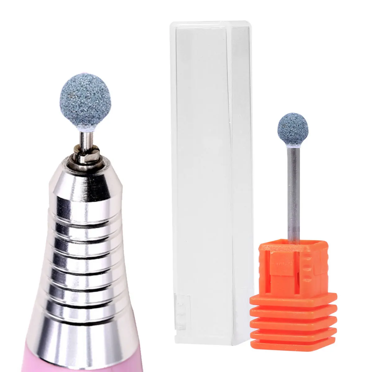 Foret de manucure à Quartz pour peau morte, outil de retrait de vernis à ongles, utilisation sur les ongles des pieds