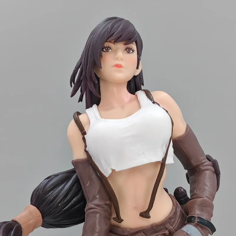 

New 25cm Final Fantasy Vii Tiffany Standing Doll Model Hand-Made Adventure Beautiful Girl Simulation Desktop Decoration Toy Gift