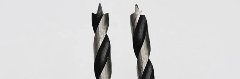 3/4/5/6/7/8/9/10/12/13/15/18-20mm Gummi Holz Holzbearbeitung Werkzeug Gerade Schaft Twist Tricuspid Drei Ahle Brad Spitzen Bohrer – Detail 5