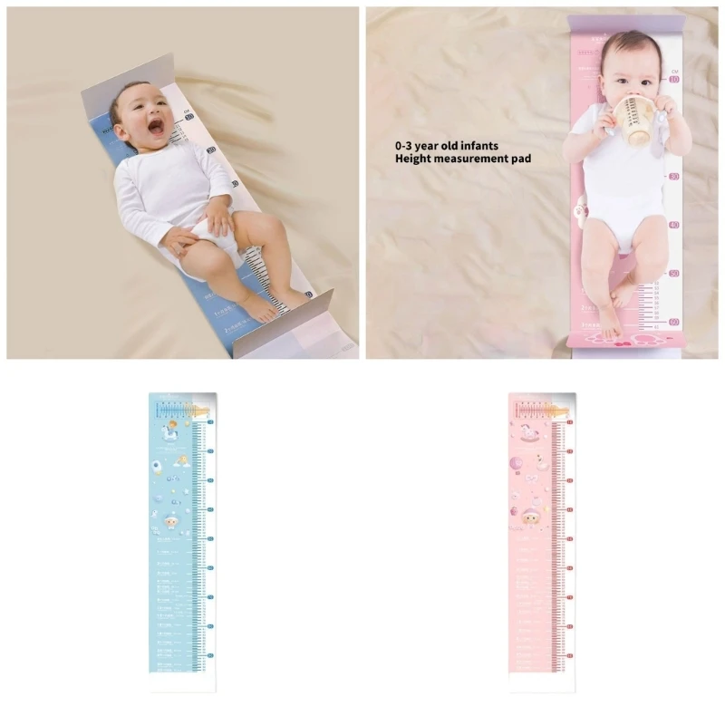 E7CE Infant Height Measuring Mat Lovely Baby Kids Height Ruler Height Measurement Meter for Easy and Precise Measuring