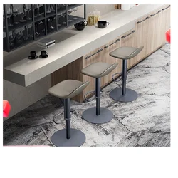 Silla de bar minimalista y moderna, taburete alto de diseño de lujo, estilo nórdico, para el hogar