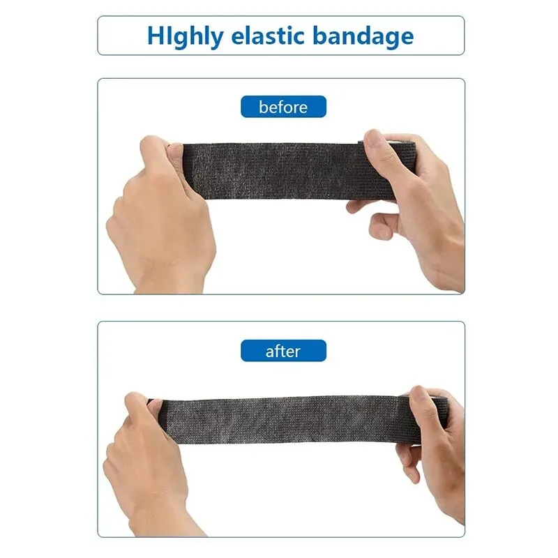 6 Stück selbstklebende Bandage, Befestigungsbandage, Tierbandage, handzerreißender, wasserdichter elastischer Verband für Haustiere, 5 cm x 4,5 m – Detail 6