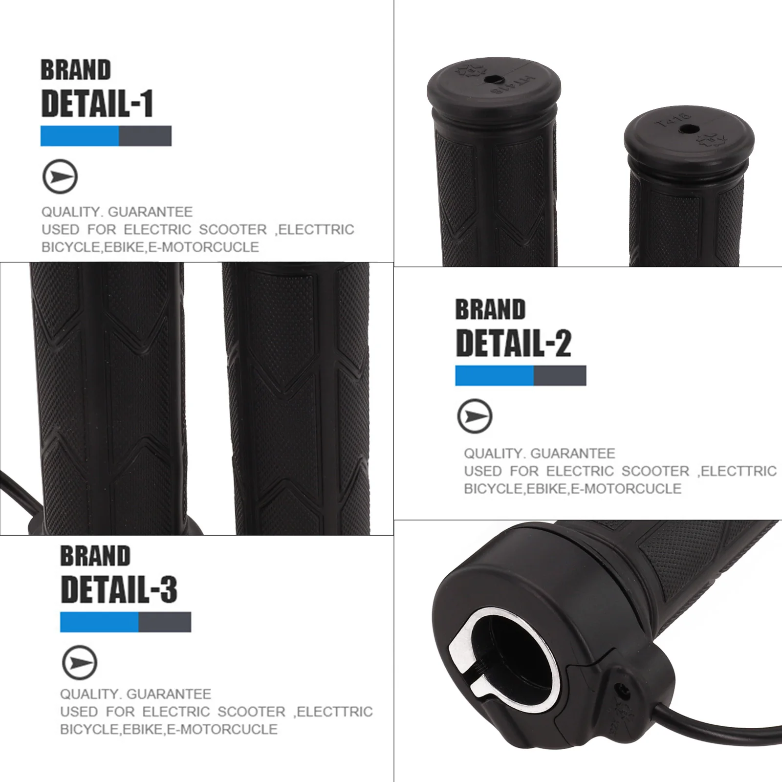 

Bike Parts 192X Full Throttle 3 Pin Full TwistThrottle Electric Bike Right Hand Grip TwistThrottle Brand New For Ebike