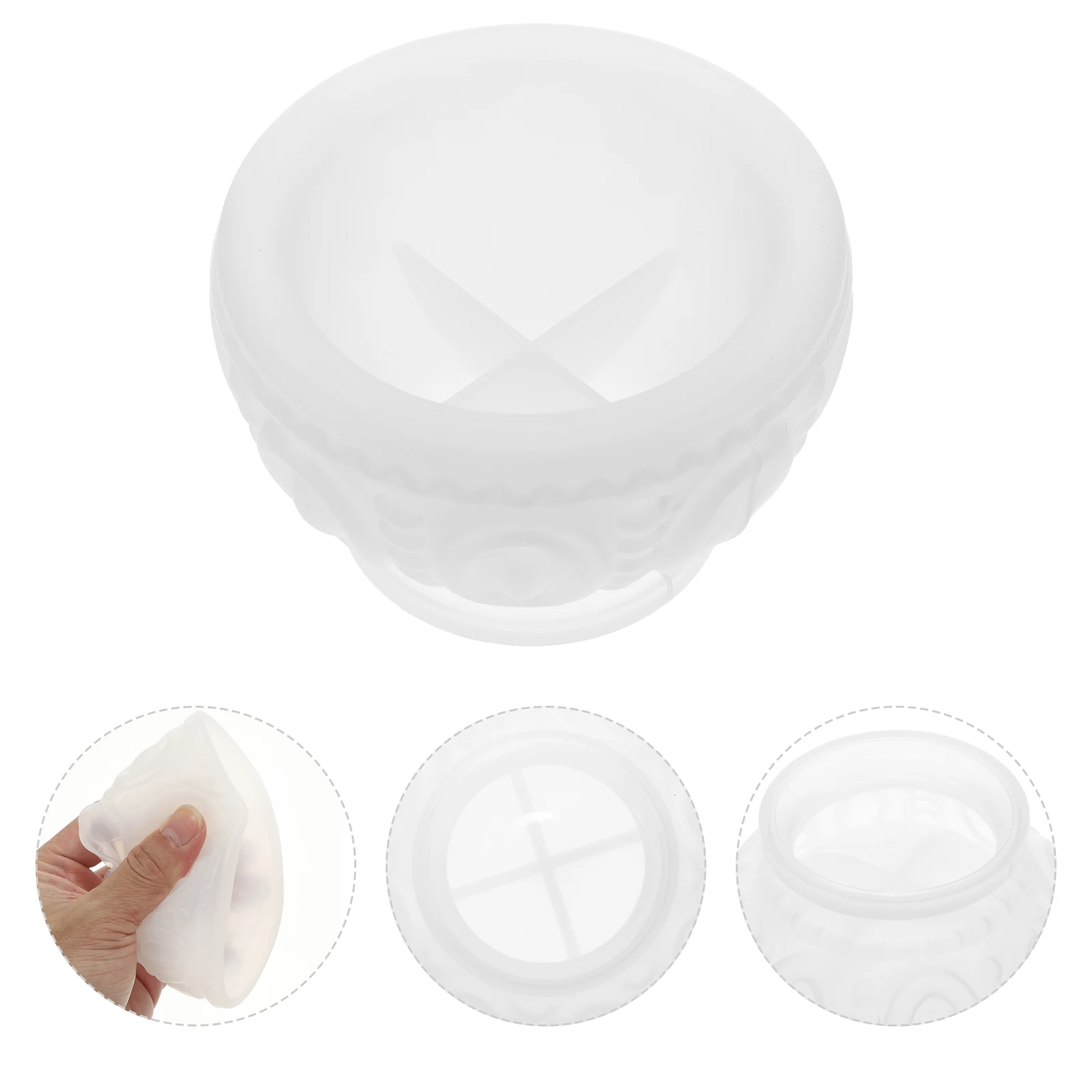 

Crystal Epoxy Resin Mold Silicone DIY Crafts Jewelry Holder Tray Dish Unique Accessory Bowl Making Long Lasting Durable