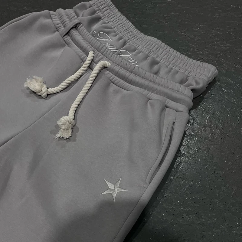 

Новинка 2025 года, повседневные брюки в европейском и американском стиле, широкие брюки, прямые брюки в стиле хип-хоп, панк, креативные печатные буквы