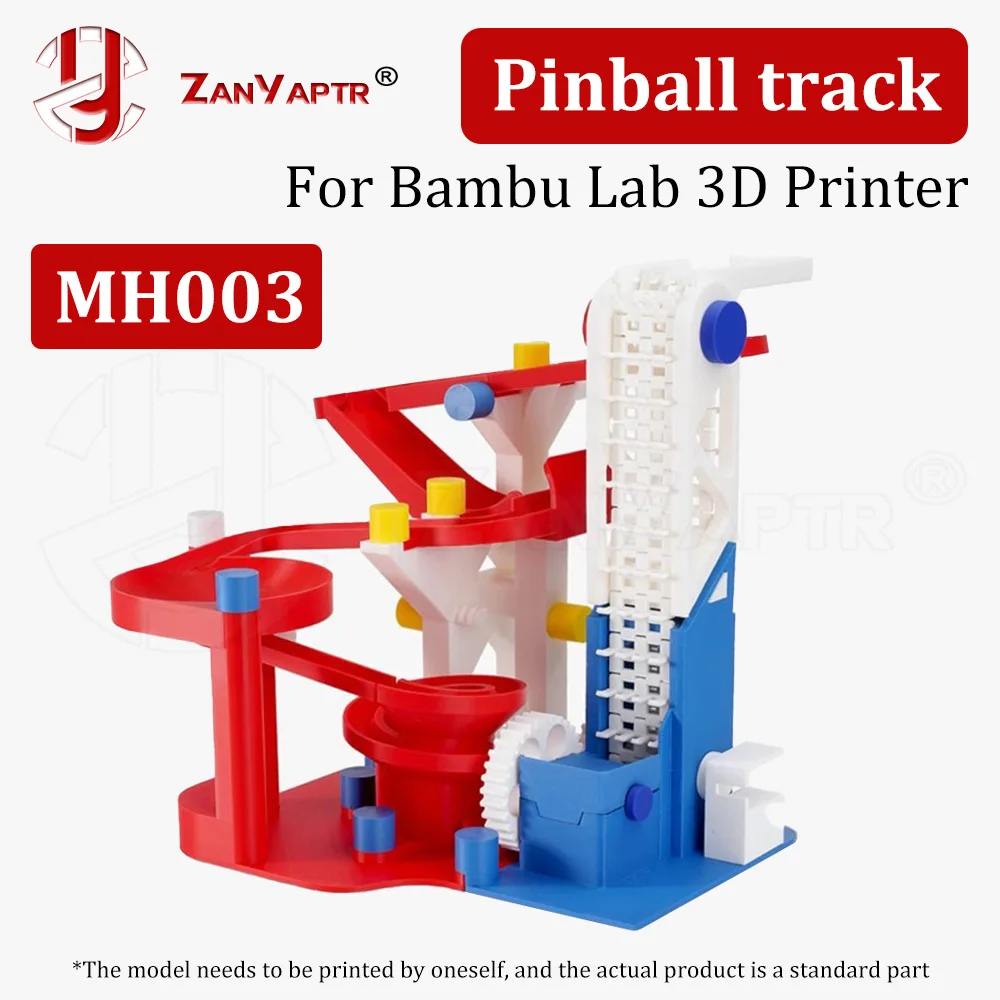 

Bambu Lab DIY Creative Component MH003 Pinball Track Marble Run Components Kit для аксессуаров для 3D-принтеров
