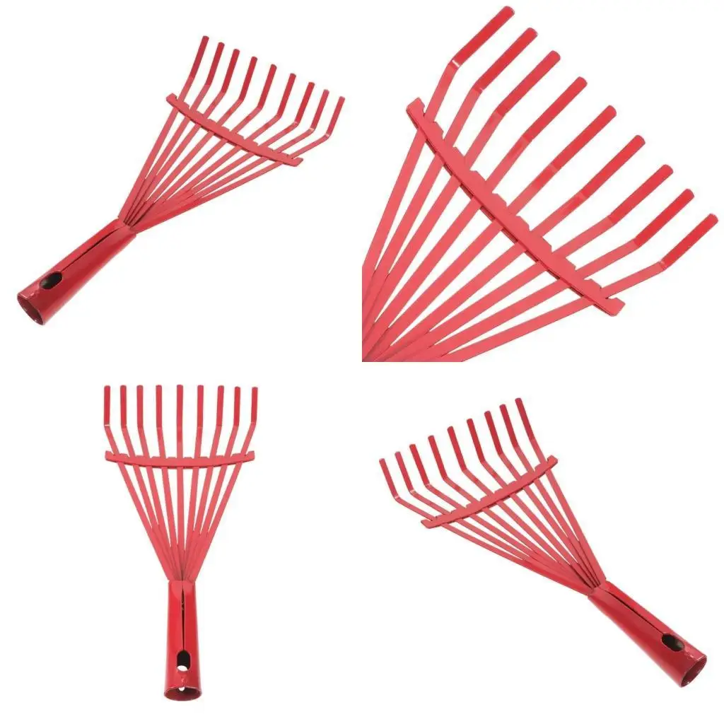 

Y1UD Ergonomic Handle Designs Professional Garden Rake Carbon Steel Tooth for Efficient Soil Work Efficient Soil Preparation