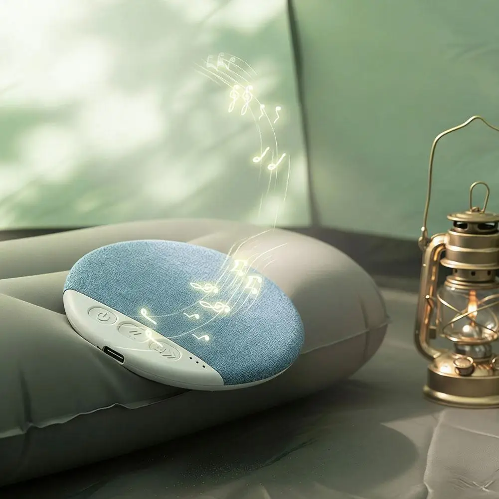 

Portable Bluetooth Pillow Speaker Wireless Stereo Sound Sleep Aid Device Timer Auto Shut Off Built in Battery for Bed Side