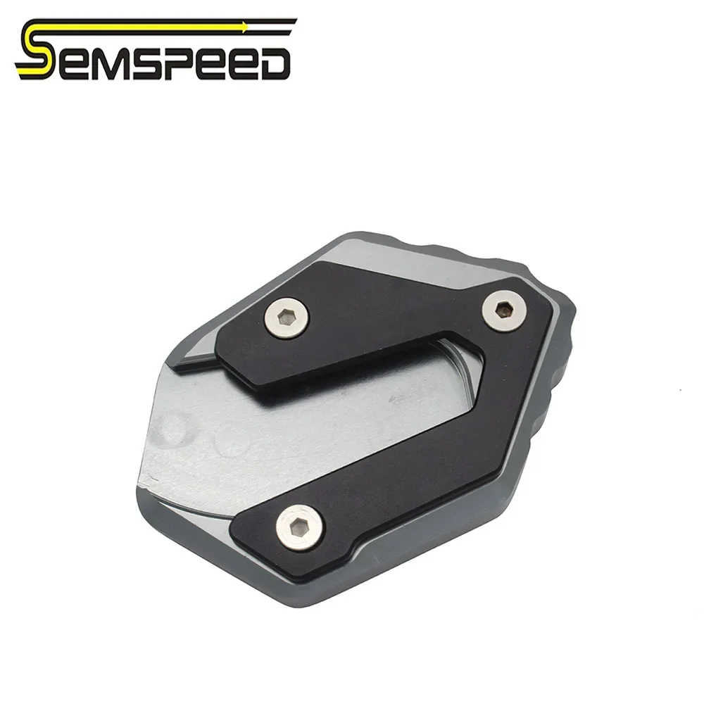 SEMSPEED Motorcycle For Yamaha MT-07 Tracer 700 FZ-07 XSR 700 2018-2024 CNC Side Stand Enlarge Extension Plate Pads Kickstand