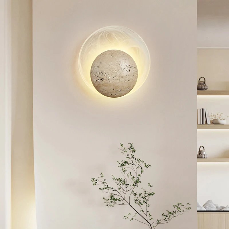 

Novelty LED Wall Light New Style Natural Stone Glass Living Room Kitchen Stairs Bedroom Sconce Dropshipping Art Deco