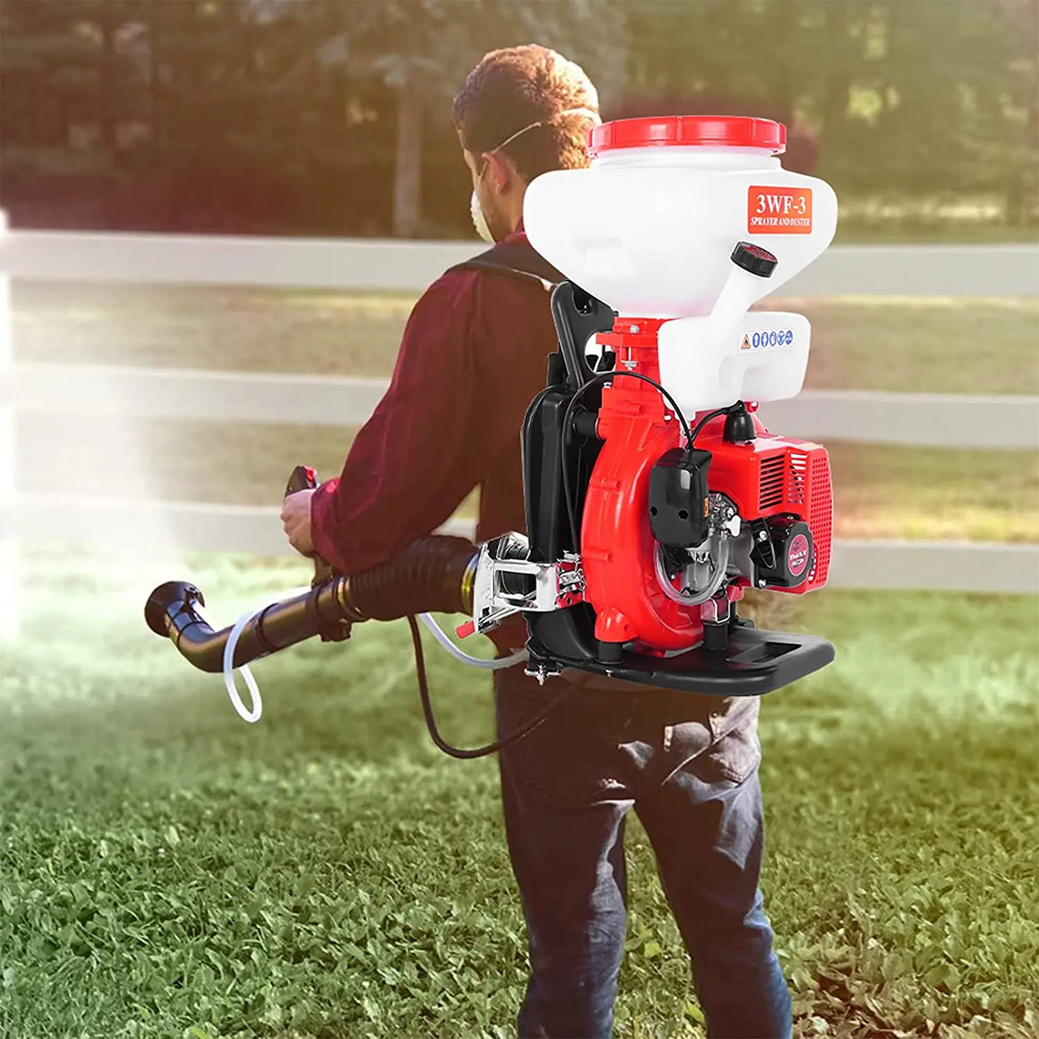 2025Garden Sprayer Liquid Powder Backpack Blower Gasoline Machine Fertilizer Sprayer