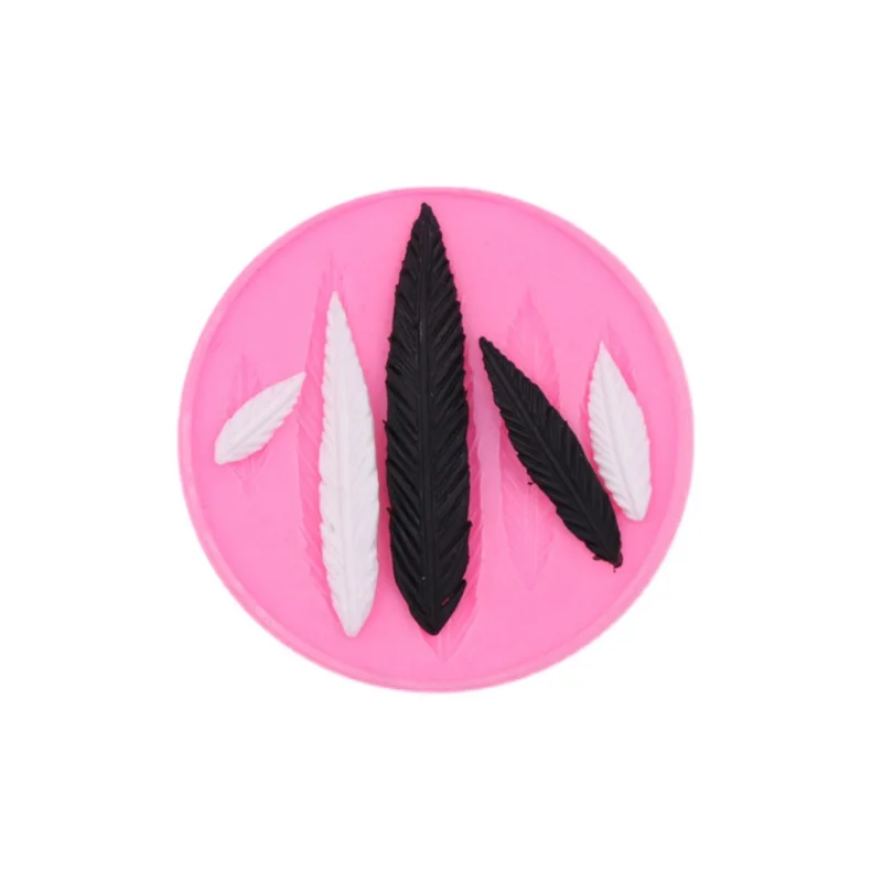 ريشة قالب من السيليكون خفيفة الطين DIY أجنحة الملاك/الشيطان فندان كعكة الديكور الفخار الحرف النمذجة بوليمر كلاي أداة