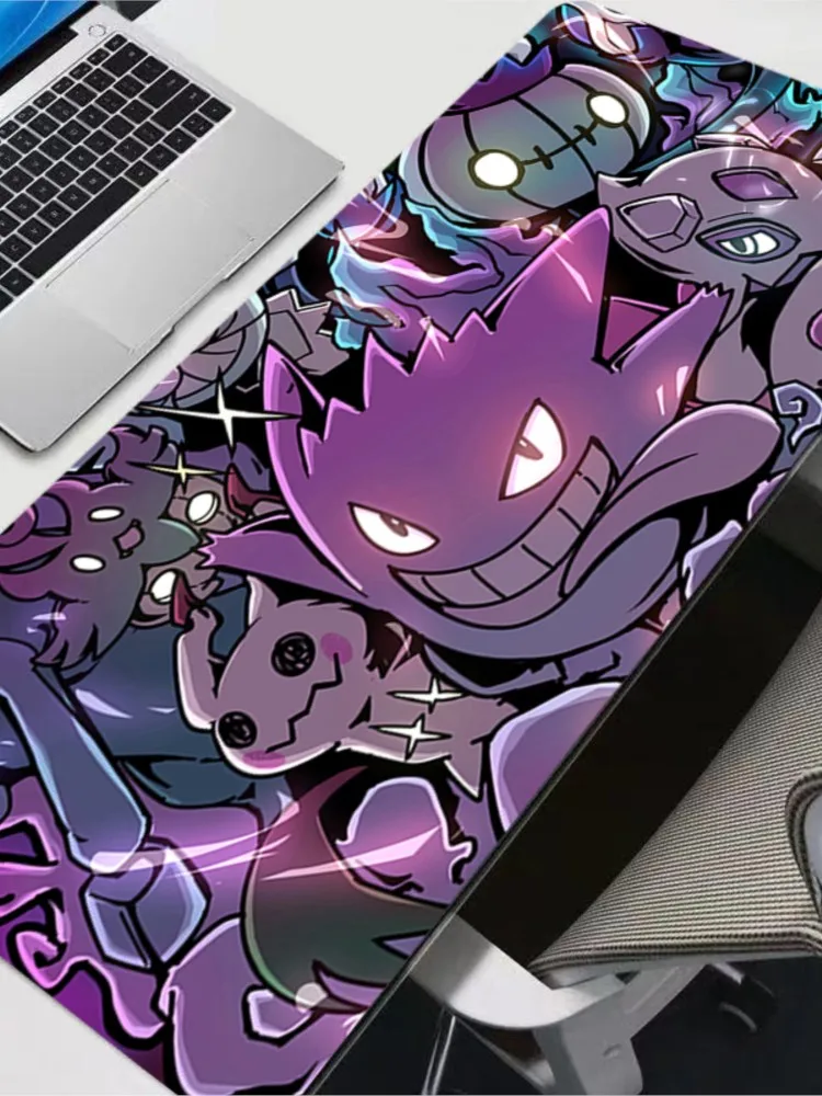 Mauspad Professionelle Sportspiele Geschwindigkeit Mousepads Lock Edge Gummi Spiel Schreibtisch Mousepad P-Pokemons Gengar Tastatur Matte
