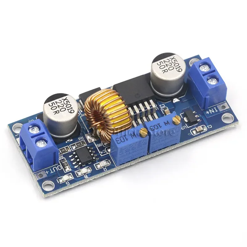 CC/CV 5A Lithium Charger Board XL4015 Adjustable 6-38V To 1.25-36V DC Step Down Power Supply Buck Module