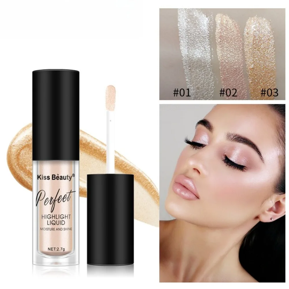 Evidenziatore liquido Contorno viso Trucco perlescente Schiarente Bronzer Glow Corpo Contorno viso Shimmer Cosmetici Trucco