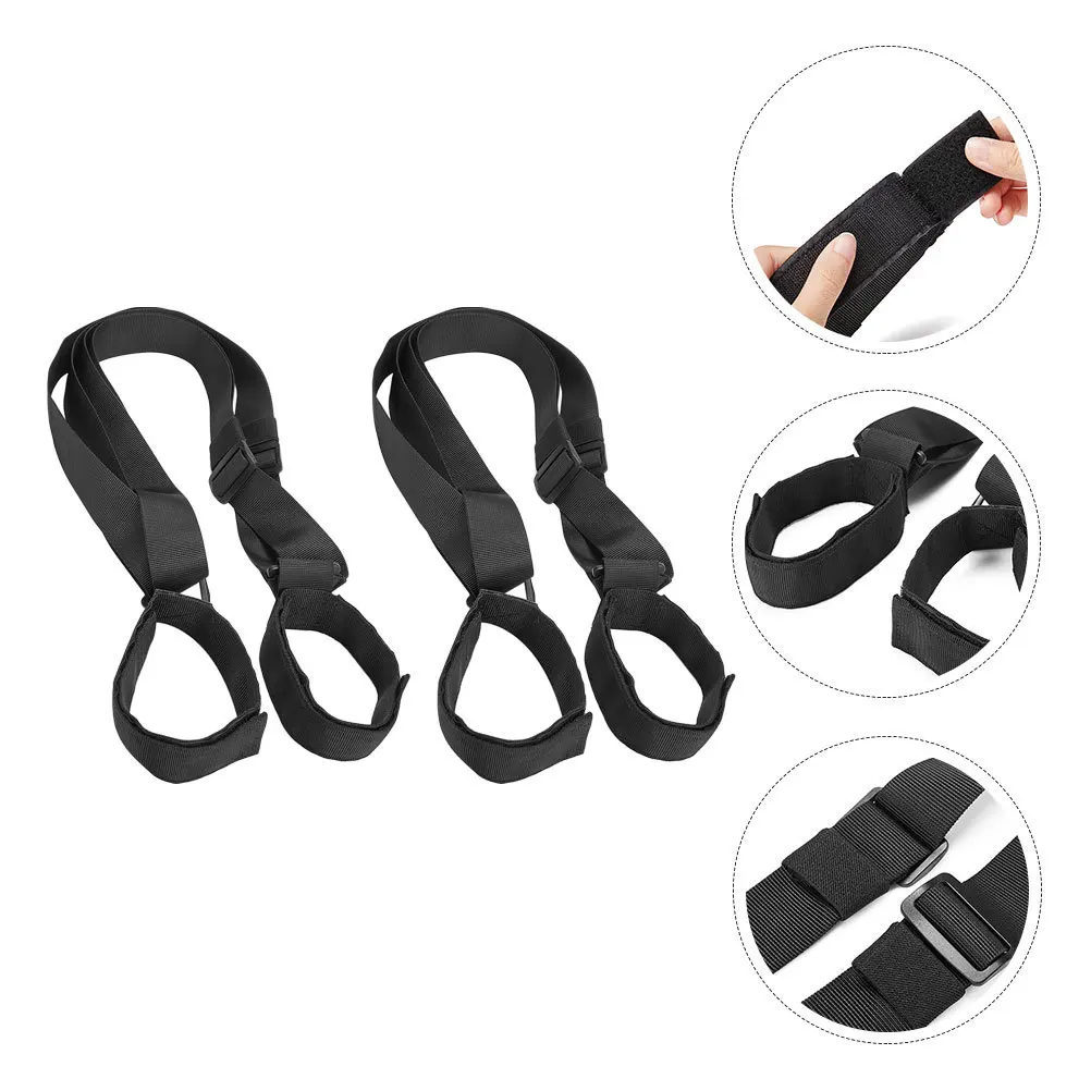 

2pcs Carry Strap Adjustable Durable Outdoor Snowboard Harness Portable Shoulder Strap For Ski Board Fixing Belt Snowboard