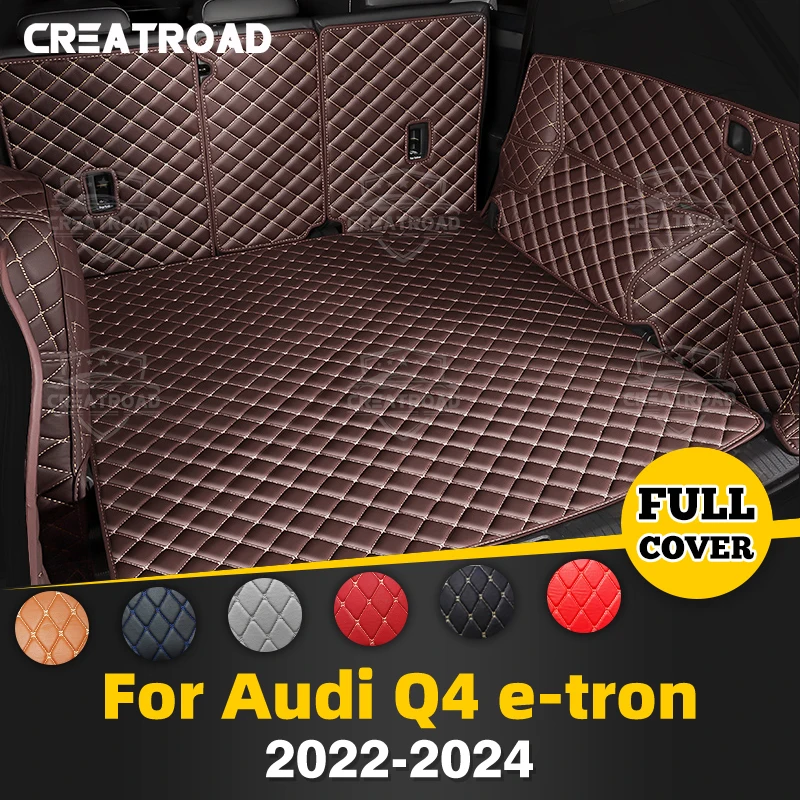 

CREATROAD For Audi Q4 e-tron 2022-2024 2023 Auto Full Coverage Trunk Mat Car Protective Pad Cargo Liner Interior Accessories