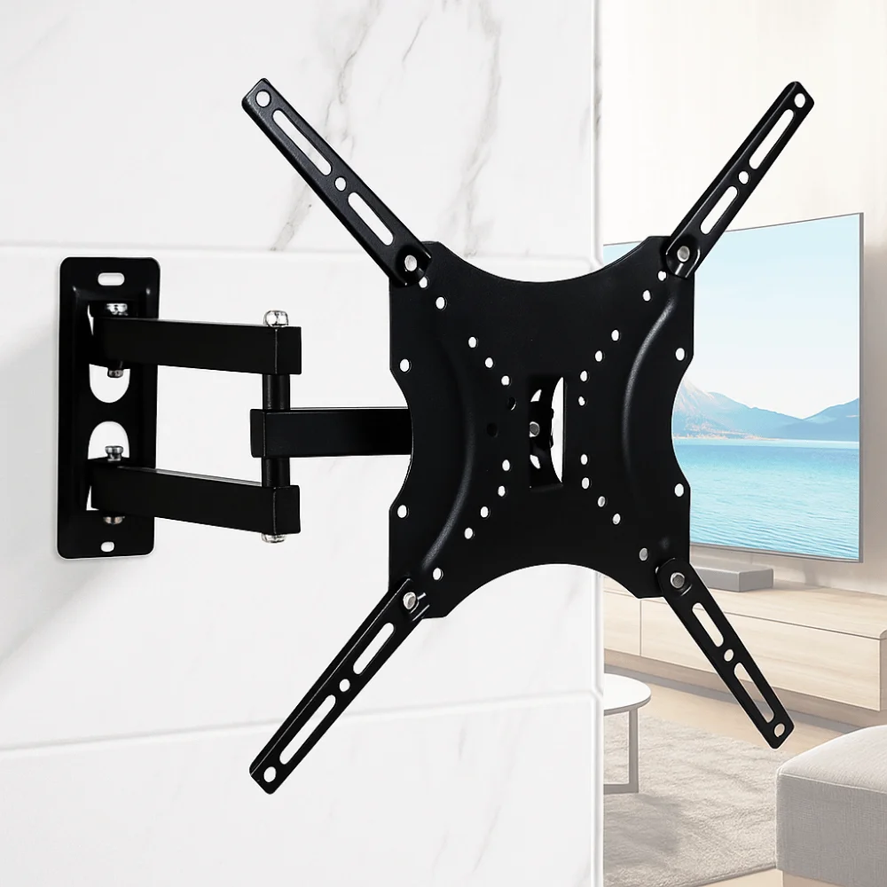 Kantelarm-TV-Monitorhalterung, schwenkbar, neigbar, drehbar, verstellbare LCD-LED-Monitorhalterung, robust, ausziehbarer Arm – Detail 10