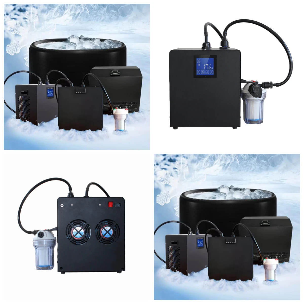 

Manufacturer Sealed Athlete Recovery Fitness Ice Bath Chiller with Motor & Pump for Room, 110V/220V