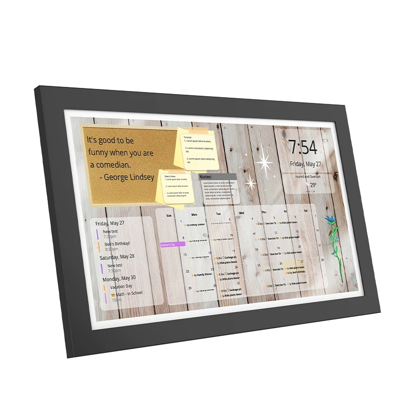

21,5-дюймовый 24-дюймовый 32-дюймовый настенный семейный календарь Список дел Домашний цифровой календарь Android-планшет с программным обеспечением календаря