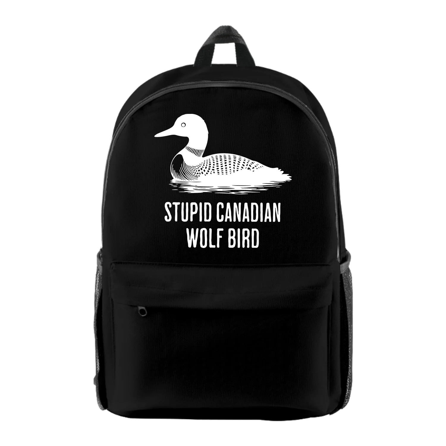 Heated Rivalry Stupid Canadian Wolf Bird Backpack Women Men Shoulders Bag Casual Daypack Unisex Travel Bags