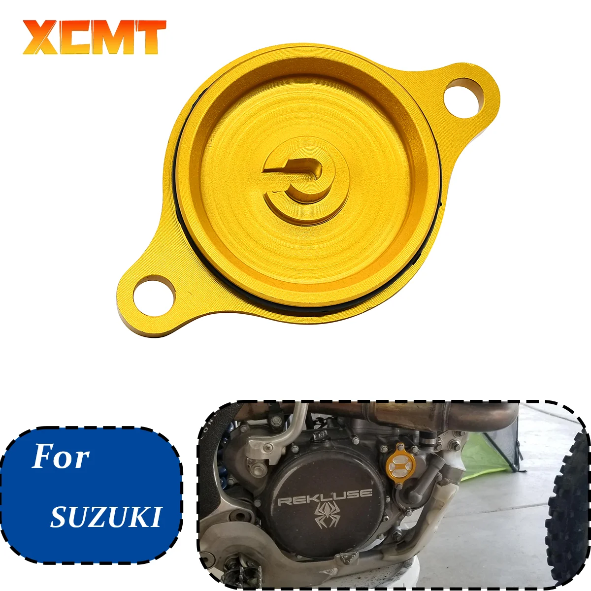 

For Suzuki RMZ250 Motorcycle CNC Engine Oil Filter Cover Cap RMZ450 Z450 RMX450Z RMZ250 2007-2018 Motocross Universal Parts